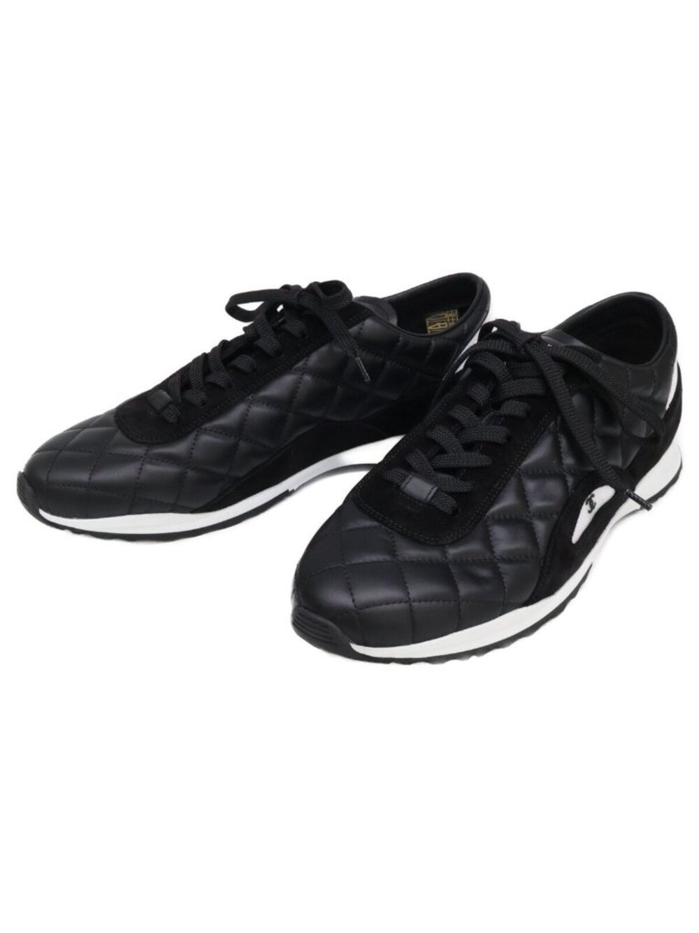 Chanel Leather Quilted Sneakers